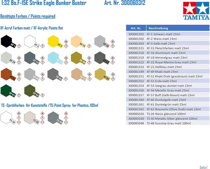 Tamiya 1/32 F-15E Stike Eagle Bunker Buster