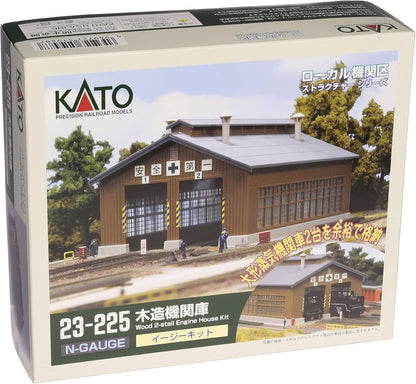 Kato N Scale Unitrack 2-Stall Engine House Kit