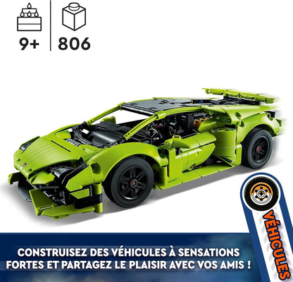 LEGO Technic 42161 Lamborghini Huracán Tecnica, Toy, Gift, Birthday Present, Blocks, Boys, for Ages 9 and Older, Vehicles, Racing, Race Car