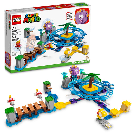 LEGOå¨ Super Mario‰ã¢ Big Urchin Beach Ride Expansion Set 71400 Building Kit; Collectible Toy for Kids Aged 7