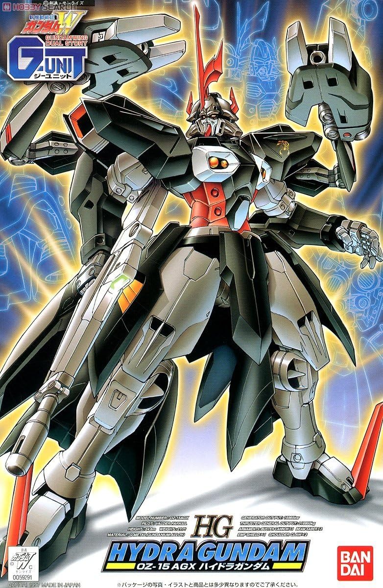 BANDAI 1/144 Hydra Gundam HG(High Grade) Red and White Anime Figurine