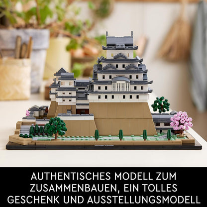 LEGO 21060 Architecture Himeji Castle, Adult Block Set to Build Castle Model, Gift Idea for Architect and Japanese Culture Fan, Includes Cherry Trees to Build