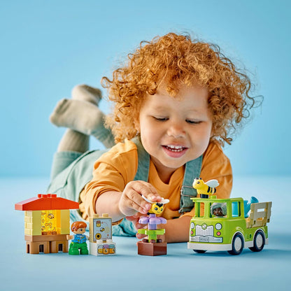 LEGO My City Duplo Bee Care and Beehives, Educational Toy for Boys and Girls, 2 Bee Figures and Truck, Construction Set, Easter Gift for Boys and Girls Ages 2 and Up 10419