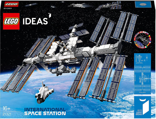 Lego Ideas International Space Station 21321 Toy Blocks, Present, Universe, Boys, Girls, Ages 16 and Up