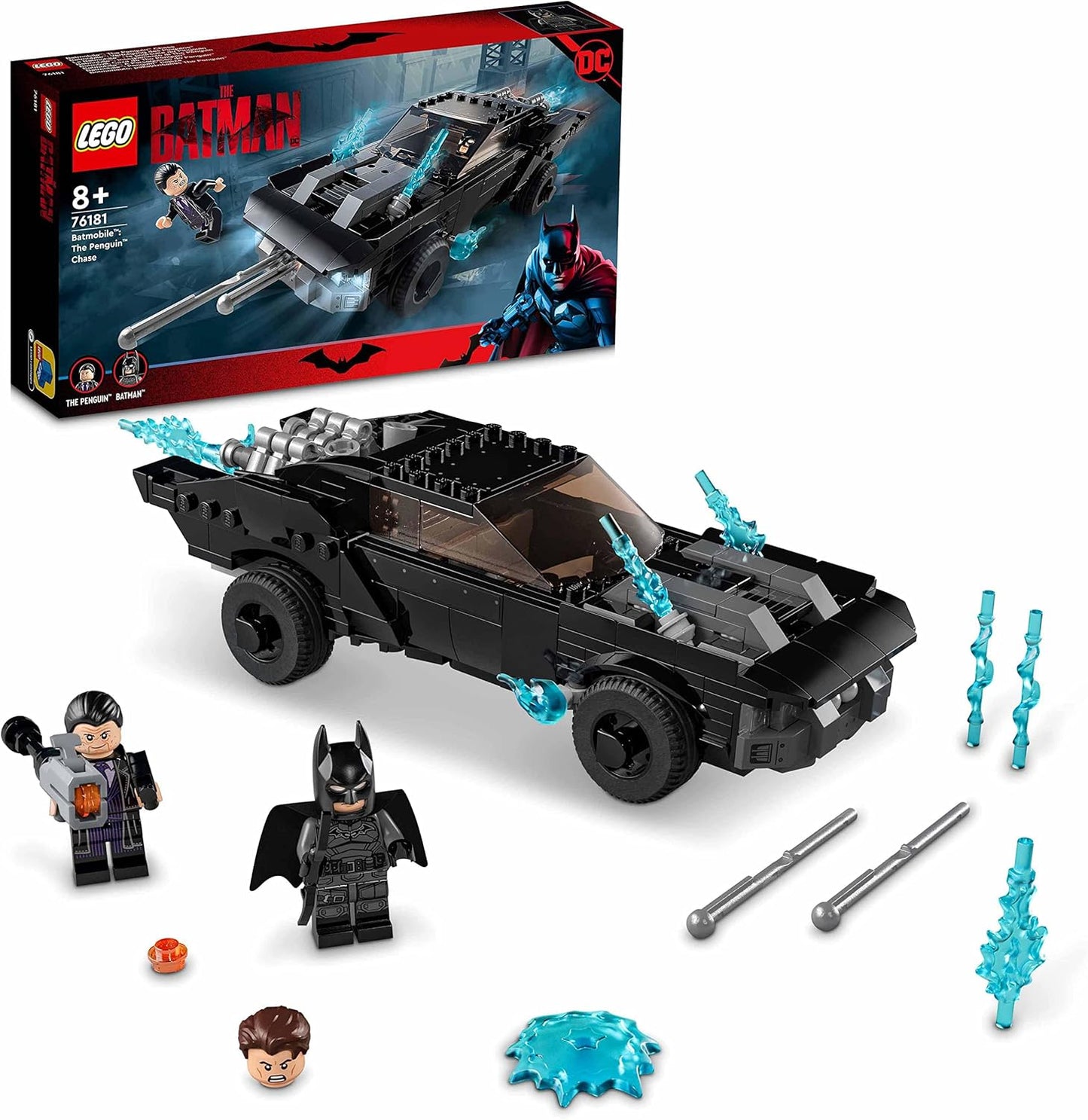 LEGO 76181 DC Batman Batmobile: Chasing The Penguin, Toy Car, Gift Idea for Children from 8 Years Old