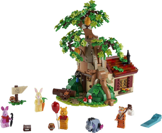 LEGO 21326 Ideas Ensemble Disney Pour adultes Winnie l'Ourson, Maison a Exposer, Figurine Bourriquet, Figurine Porcinet