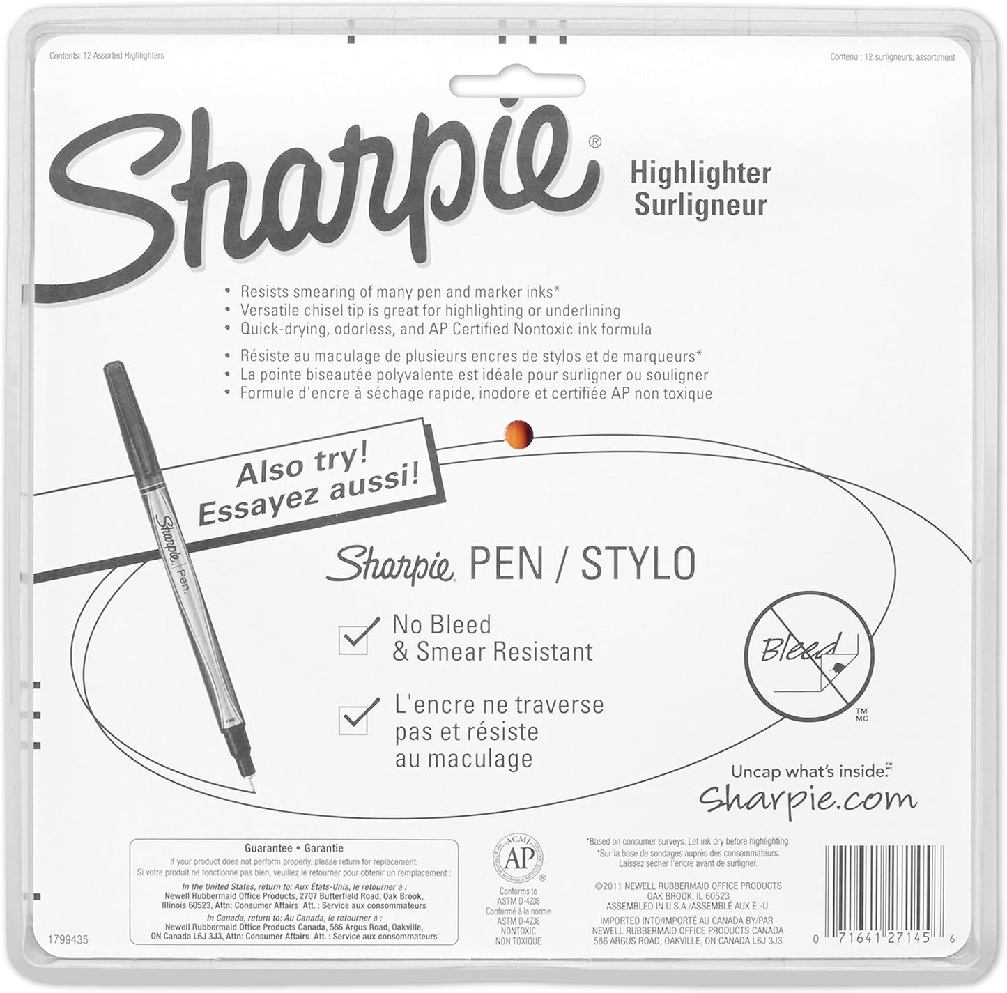 Sharpie Pocket Style Highlighters, Chisel Tip, Assorted Fluorescent, 12 Count - Quick Dry, Perfect For Studying, Note-Taking, School, College, Office, Student & Teacher Supplies