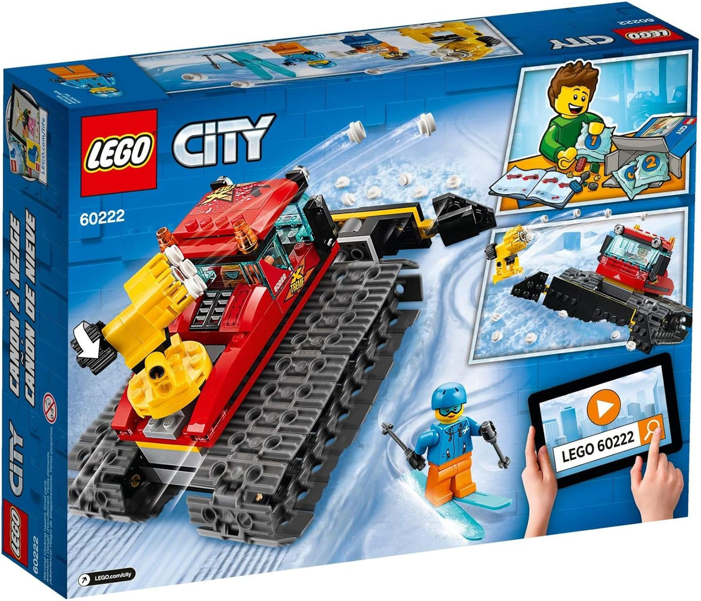 City Great Vehicles Snow Groomer Plough Set, Toy Tractor for Kids