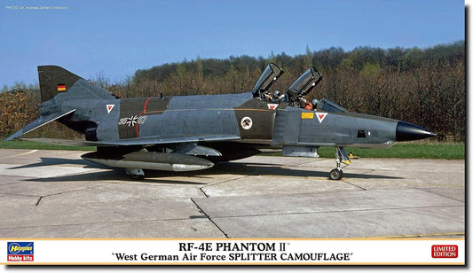 Hasegawa 2445 1/72 RF-4E Phantom II, Federal Air Force, Splitter T Model Kit, Multi-Colour