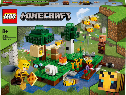 LEGOå¨ Minecraft‰ã¢ The Bee Farm 21165 Minecraft Building Action Toy with a Beekeeper, Plus Cool Bee and Sheep Figures