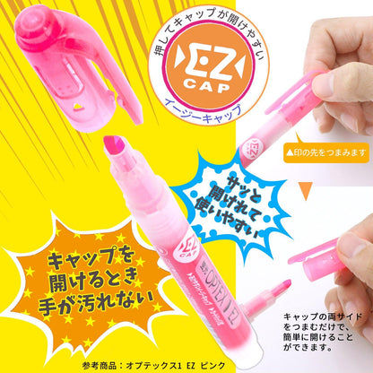 ZEBRA Optex 1 EZ Orange Highlighter, 10 Count B-WKS11-OR