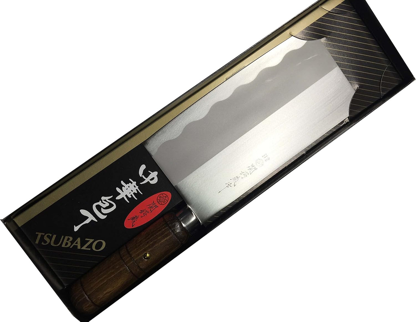 JapanBargain 1564, Chinese Chopping Knife Japanese Butcher Knife High Carbon Stainless Steel Kitchen Cleaver chef knives with Wooden Handle for Home and Restaurant, Made in Japan