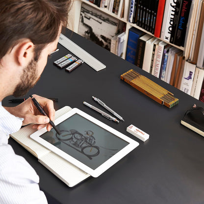 rOtring 800+ Mechanical Pencil and Touchscreen Stylus, 0.5 mm, Black