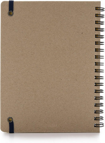 Delfonics Men's Rollbahn Spiral Notebook, Dark Blue, One Size