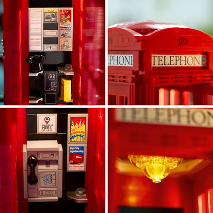 Lego 21347 Idea London Red Public Phone Toy Toy Present Block