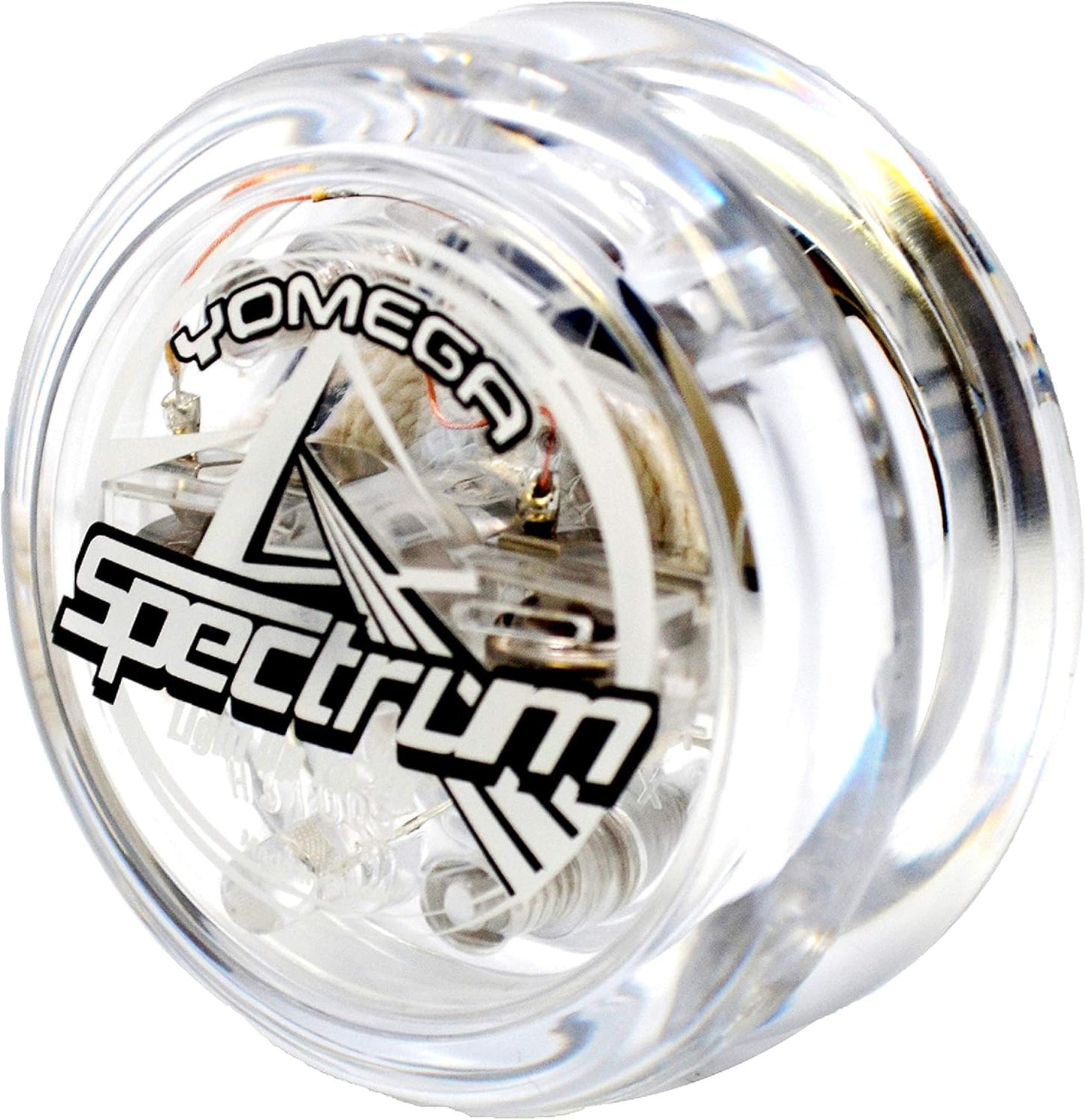 Yomega Spectrum ??? Light up Fireball Transaxle YoYo with LED Lights for Intermediate, Advanced and Pro Level String Trick Play + Extra 2 Strings & 3 Month Warranty (Clear)