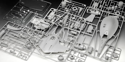 Revell 06787 Star Wars: The Mandalorian N1 Starfighter (Din Djarin) 1:24 Scale Unbuilt/Unpainted Plastic Model Kit with Seated 'Mando' Figure