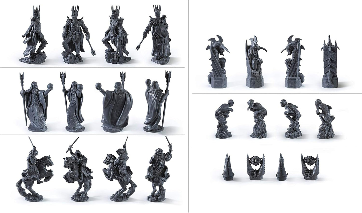 The Noble Collection The Lord of The Rings - Chess Set: Battle for Middle-Earth,Black, for 5 Players