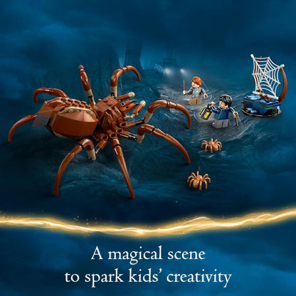 LEGO Harry Potter - Aragog in The Forbidden Forest - Set with Spiders - Magical Creatures Figurines - 2 Character Minifigures - Gift for Children and Movie Fans from 7 Years Old 76434