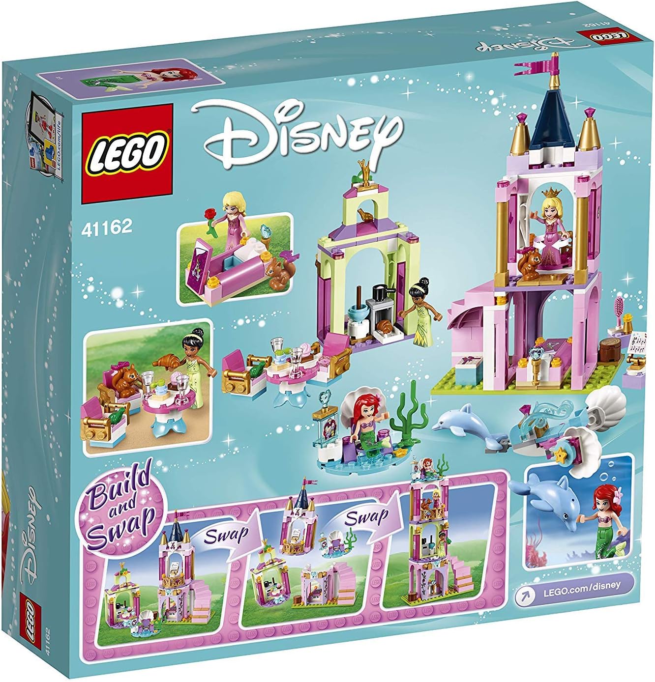 LEGO Disney Princess - Celebraci??n Real de Ariel, Aurora y Tiana (41162)