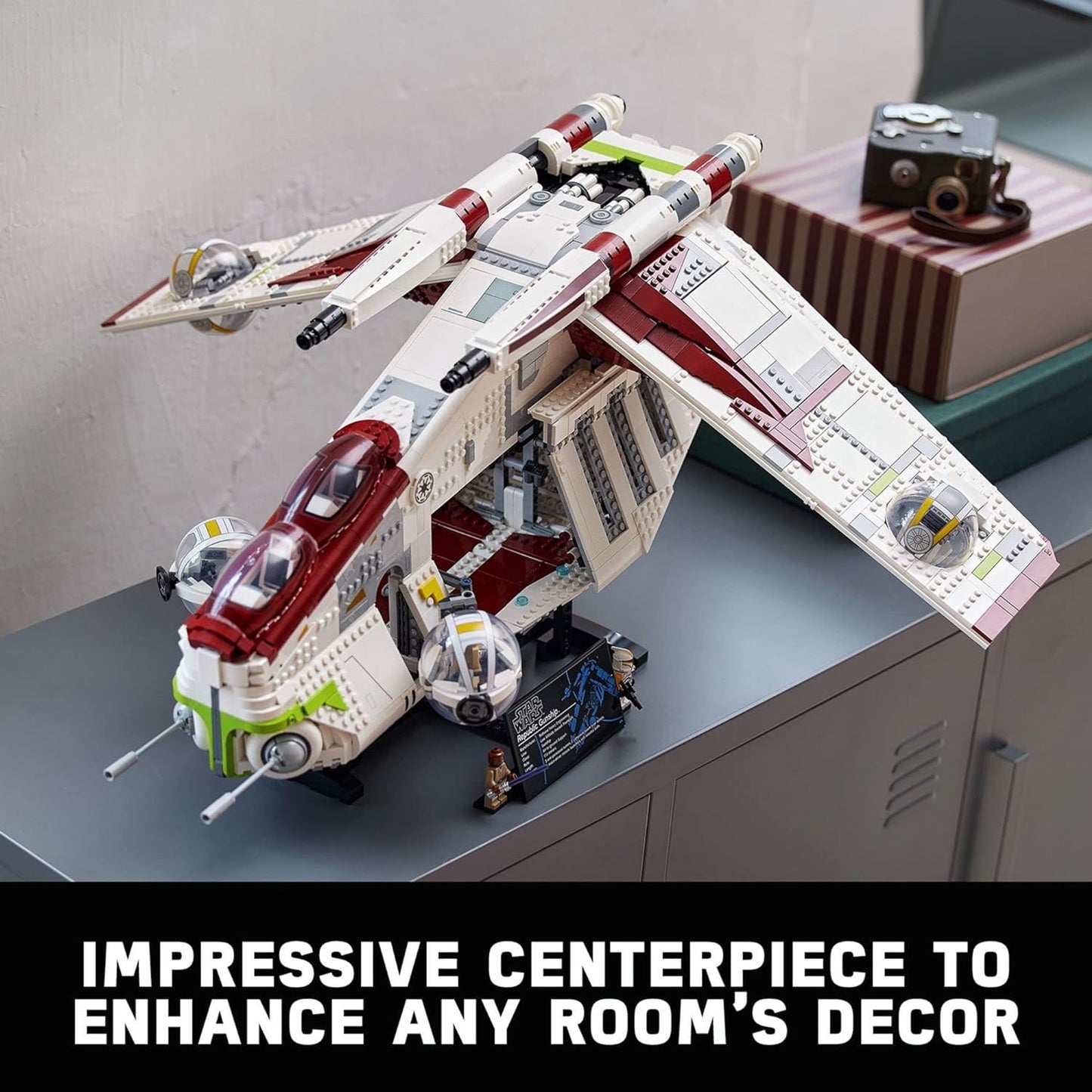Lego Star Wars Republic Gunship 75309 UCS Display Model Kit for Adults to Build, Ultimate Collector Series, Office or Home Decor Gift Idea