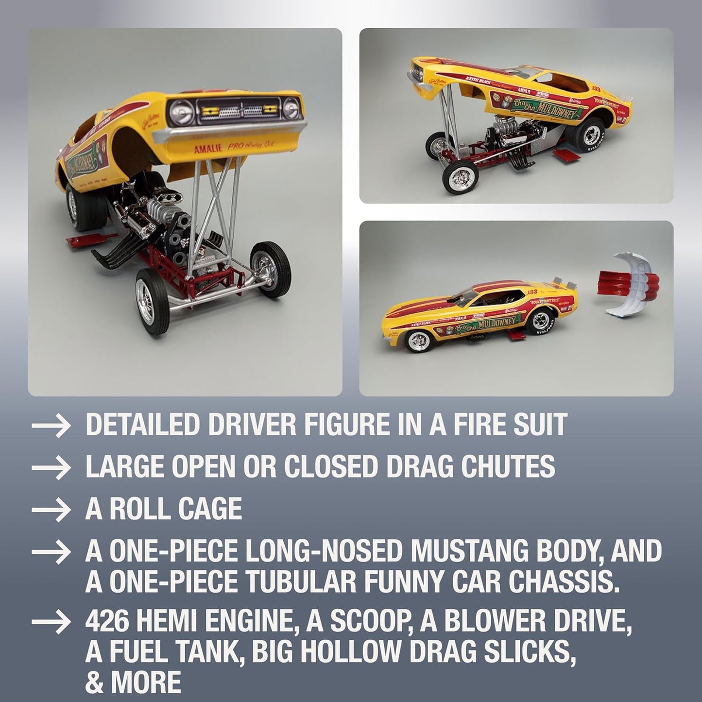 MPC - Shirley Muldowney Long Nose Ford Mustang FC (MPC1001)