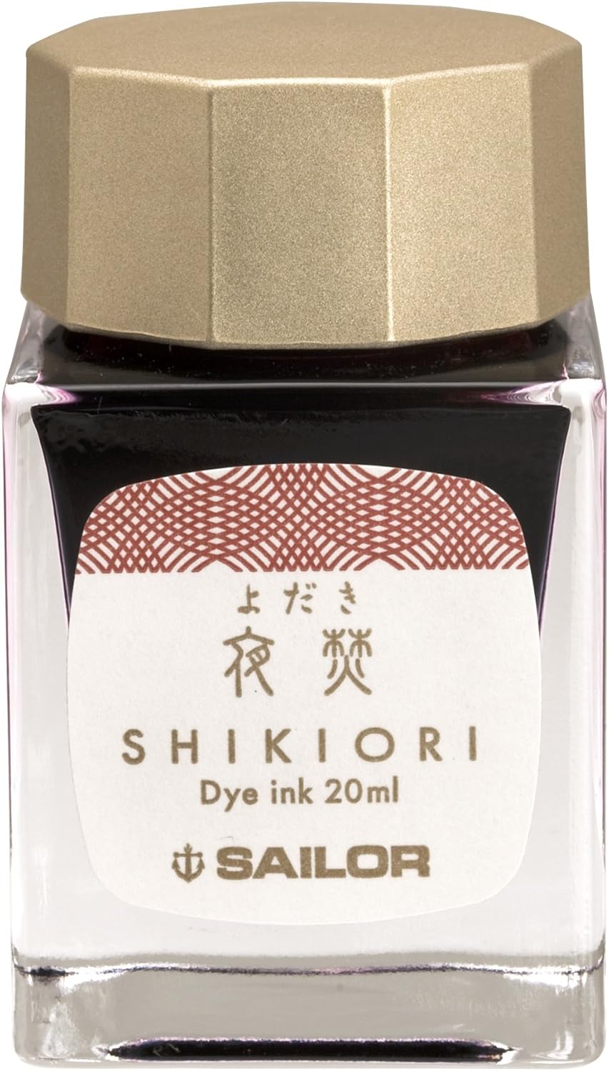 Sailor Fountain Pen, Bottled Ink, Four Seasons, Moonlight Surface, Night Burn, 13-1008-218