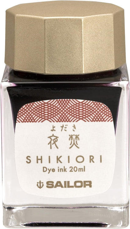 Sailor Fountain Pen, Bottled Ink, Four Seasons, Moonlight Surface, Night Burn, 13-1008-218