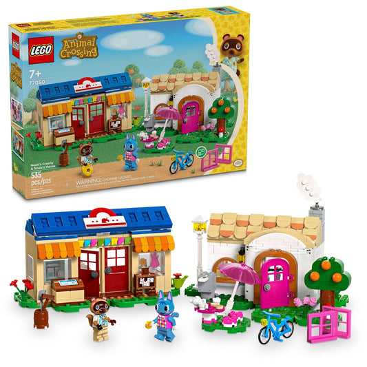 LEGO Animal Crossing Nook‰۪s Cranny & Rosie's House, Buildable Video Game Toy for Kids, Includes 2 Animal Crossing Toy Figures, Birthday Gift Idea for Girls and Boys Aged 7 and Up, 77050