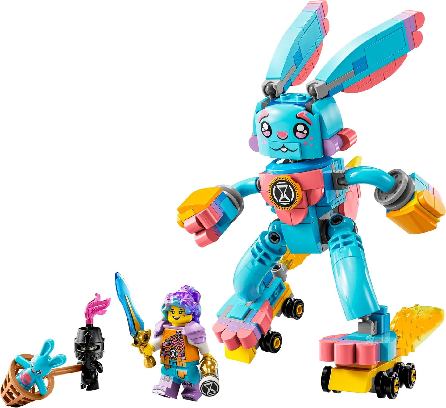 LEGO 71453 DREAMZzz Izzie and Bunchu The Rabbit, Building Figure with Rollers, 2 Construction for Imaginative Game Based on TV Series, Animal Toys for Children, Boys, Girls from 7 Years Old