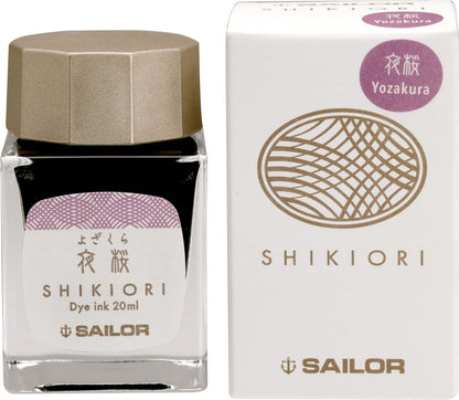 Sailor Fountain Pen, Bottled Ink, Four Seasons, Moonlit Water, Cherry Blossoms, 13-1008-217