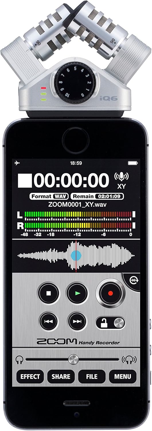 Zoom iQ6 iOS Lightning X/Y Microphone (Renewed)