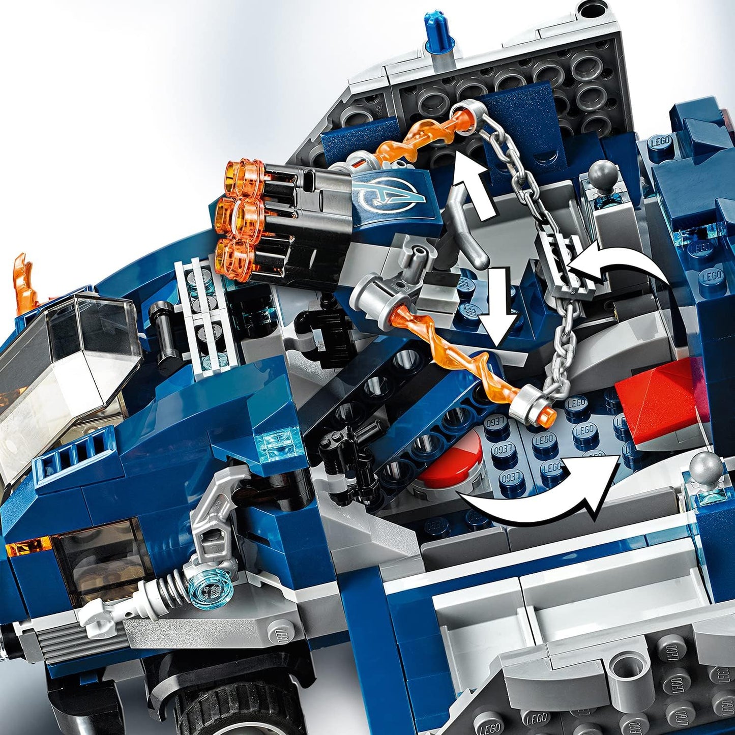 LEGO 76143 Marvel Avengers Superhelden - Truck-Festnahme Set Der Fall mit Captain America und Hawkeye Minifiguren