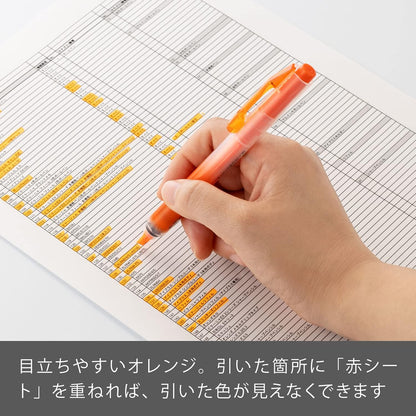 Pentel Knock Highlighter, Handy Line, Orange (SXNS15-F)