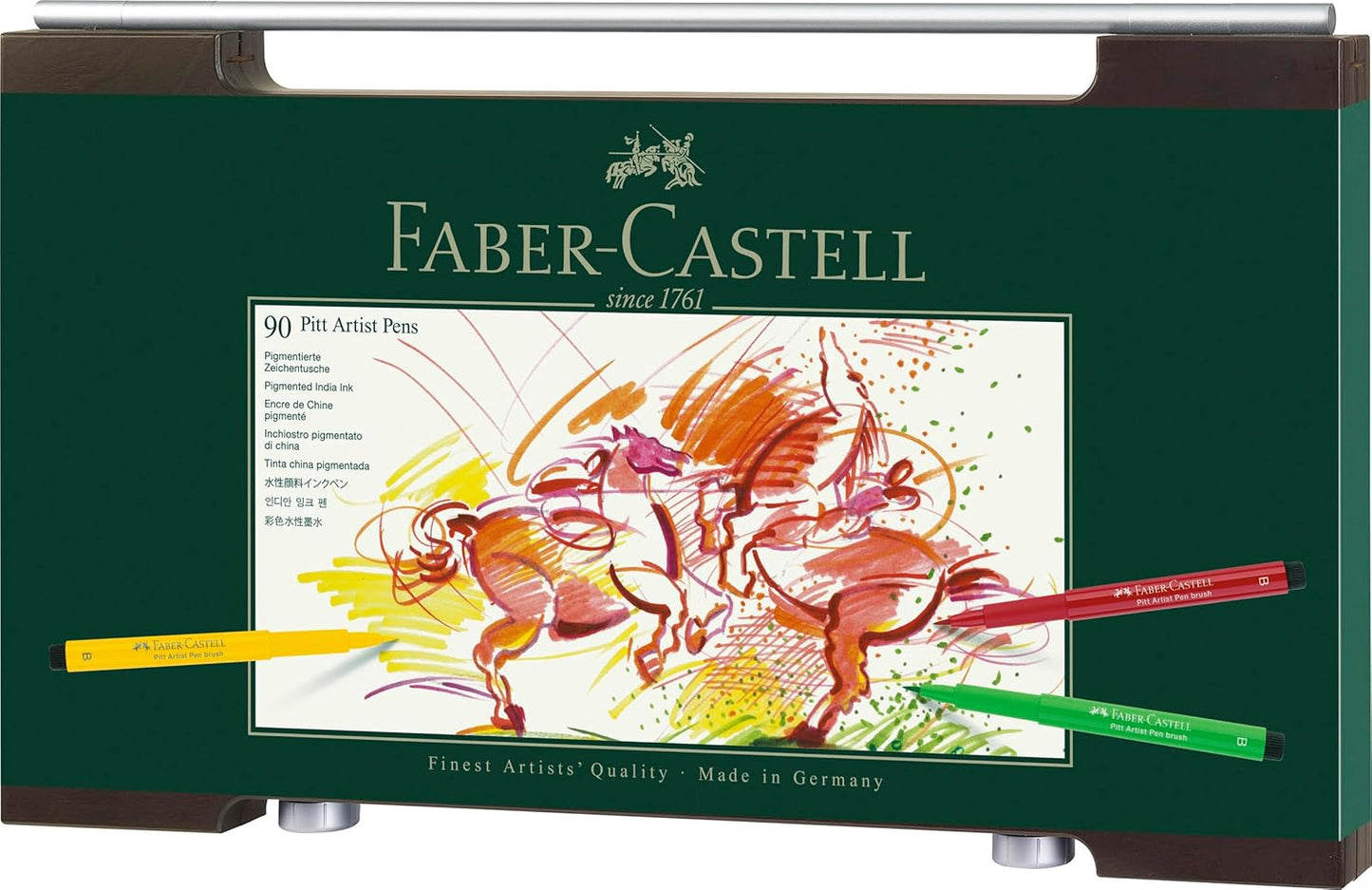 Faber-Castell Pitt Artist Wooden Box, Pack of 90