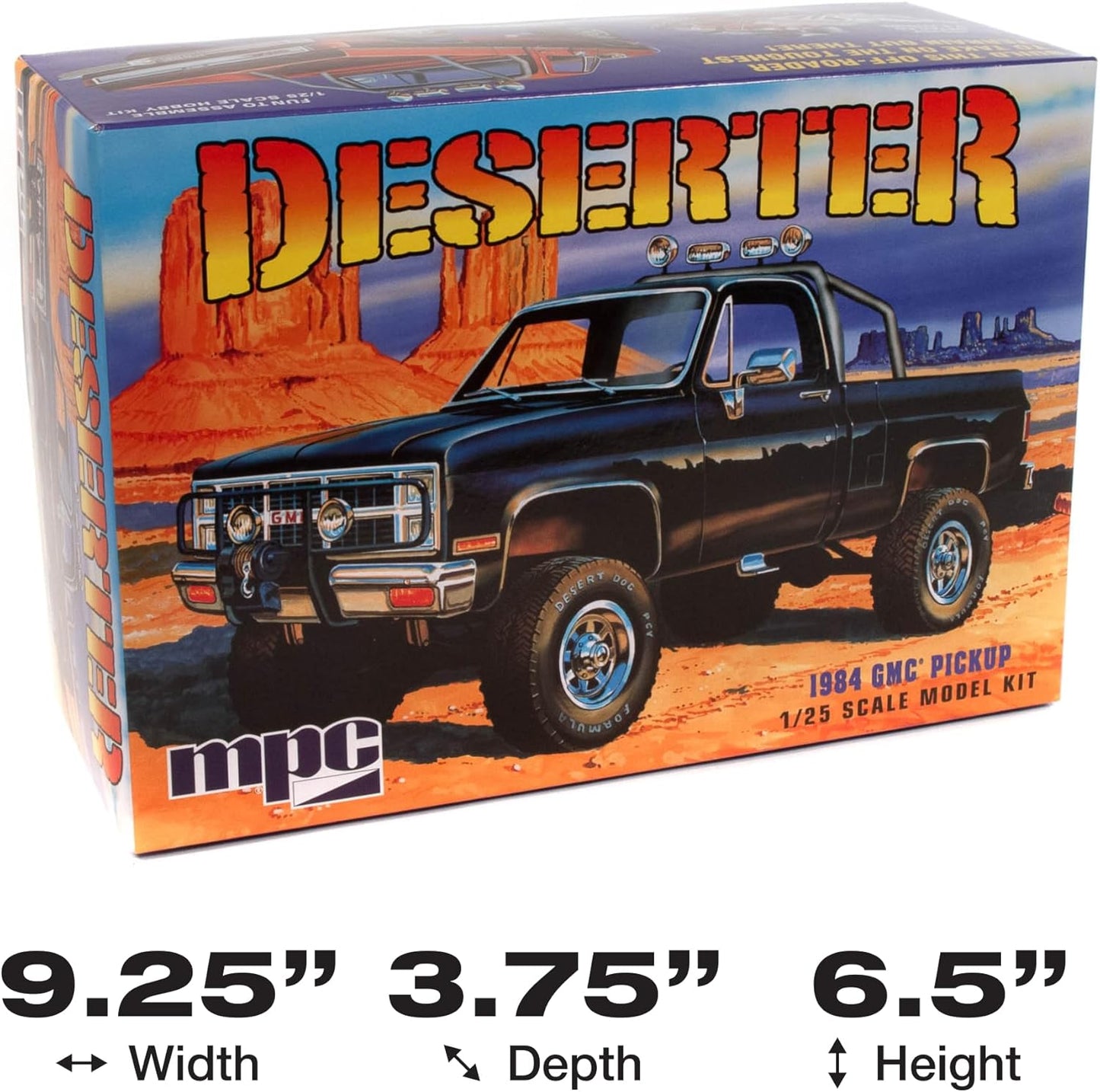 MPC 1984 GMC Pickup 1:25 Scale Model Kit (Black Version)