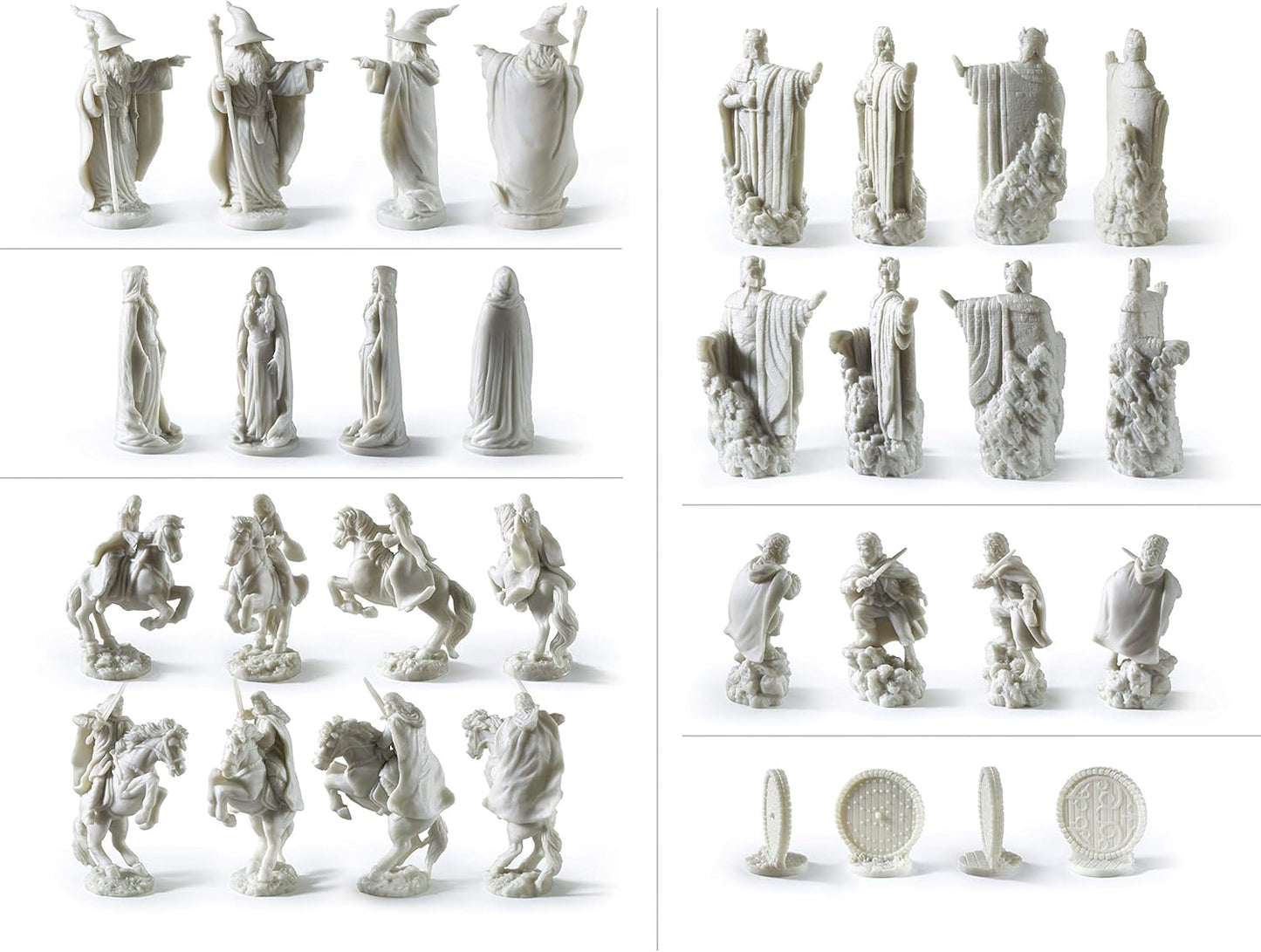 The Noble Collection The Lord of The Rings - Chess Set: Battle for Middle-Earth,Black, for 5 Players