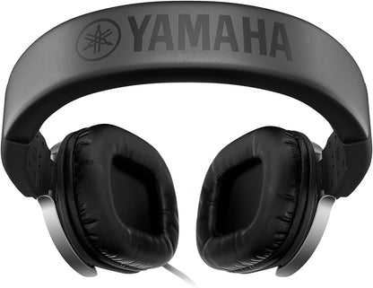 YAMAHA HPH-MT8 Studio Headphones - Foldable high-end Headphones with 3 m Cable (Smooth) and 1.2 m Coiled Cable with 6.3 mm Standard Stereo Adapter Plug, in Black