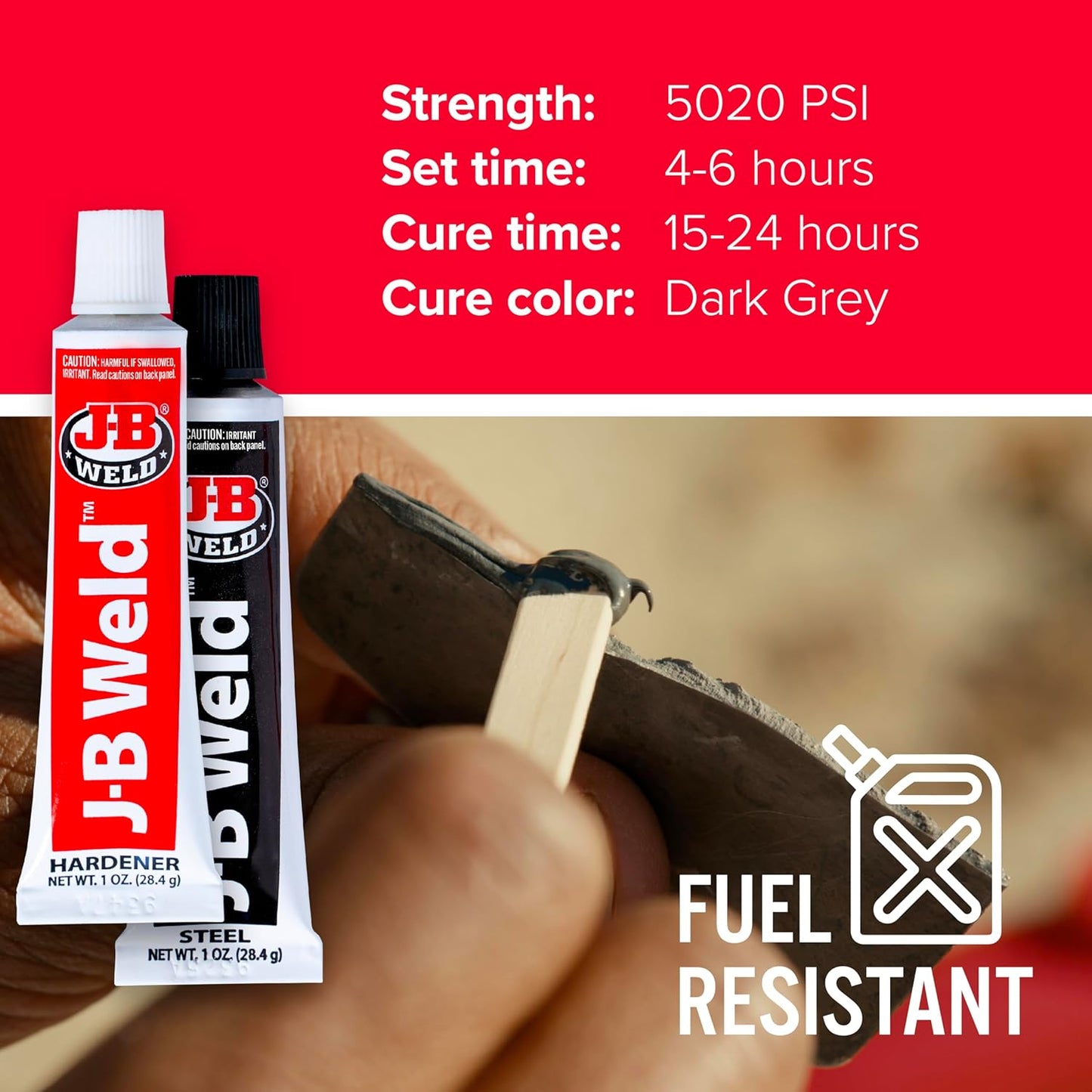 J-B Weld 8265S Original Cold-Weld Steel Reinforced Epoxy - 2 oz.