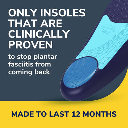 Dr. Scholl???s Plantar Fasciitis Pain Relief Orthotic Insoles, Immediately Relieves Pain: Heel, Spurs, Arch Support, Distributes Foot Pressure, Trim to Fit Shoe Inserts: Men's Size 8-13, 1 Pair