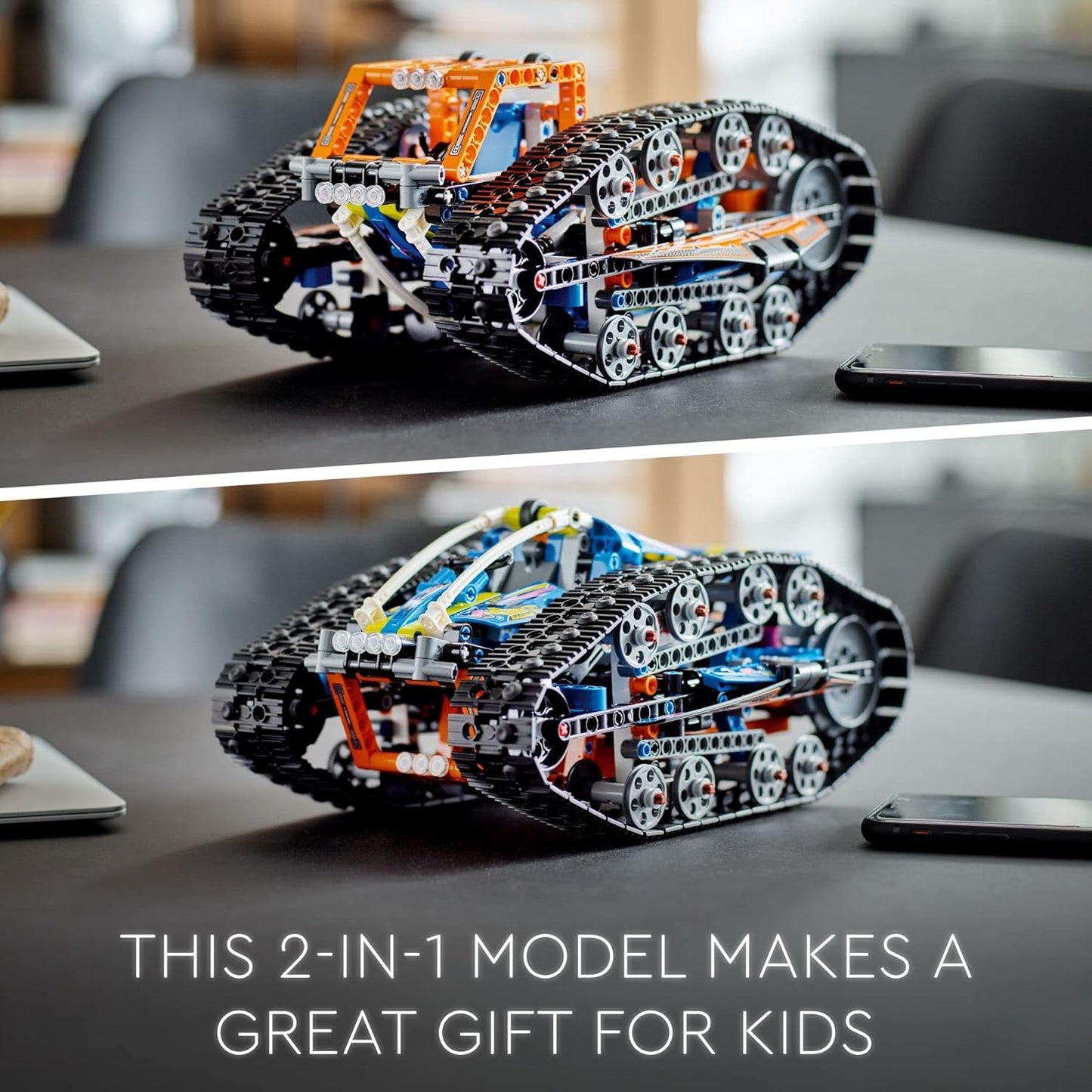 LEGO Technic App-Controlled Transformation Vehicle 42140, Off Road Remote Control Car, Building Car Kit That Flips, 2in1 RC Truck and Race Car Toy, Great Gift for Boys, Girls, Kids Who Love RC Cars