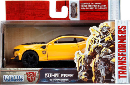 JADA 1:32 Metals Transformers - Bumblebee 2016 Chevrolet Camaro Diecast Model Car