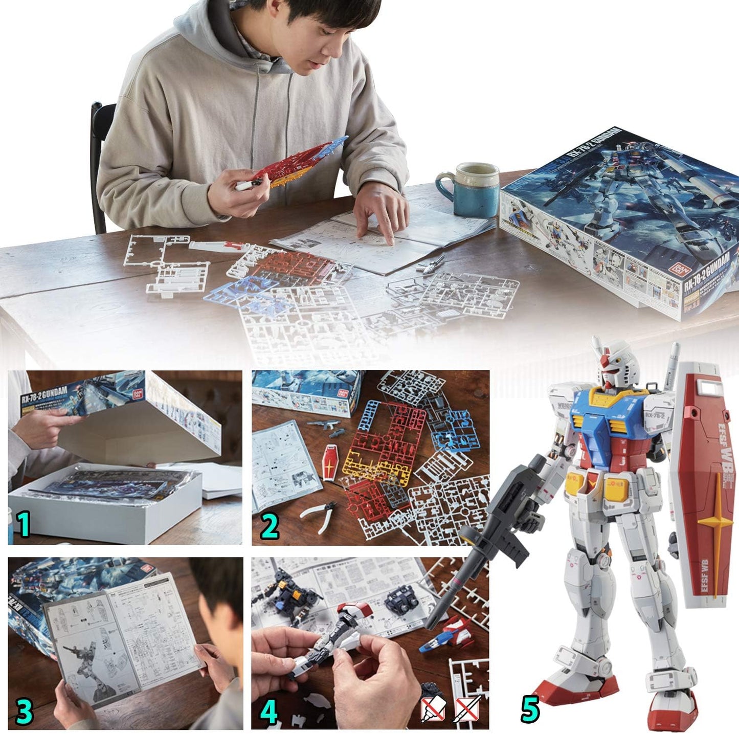 Bandai Hobby - Gundam Seed - #171 Aile Strike Gundam, Bandai Spirits HGCE 1/144 Model Kit