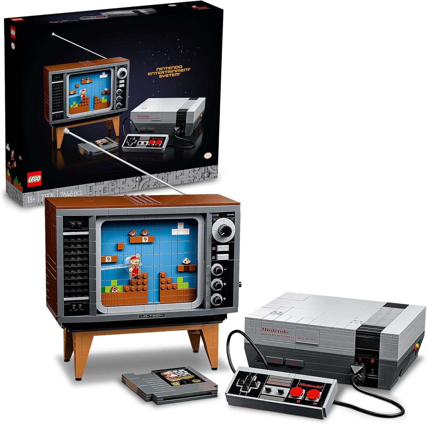 LEGO Super Mario 71374 Nintendo Entertainment System (TM) Birthday Present Toy Block Present Video Game Boys Girls Adults