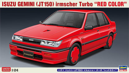Hasegawa 20664 1/24 Isuzu Gemini (JT150) Irmshire Turbo Red Color Plastic Model