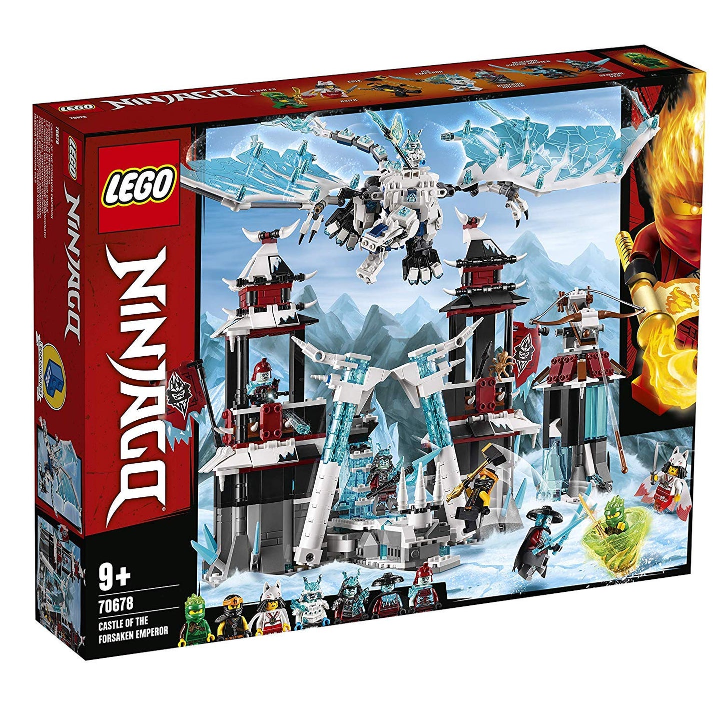 LEGO® -NINJAGO® The Castle of The Forgotten Emperor Game for Children 9 Years and Above, Building Bricks Boy and Girl, 1218 Pieces 70678