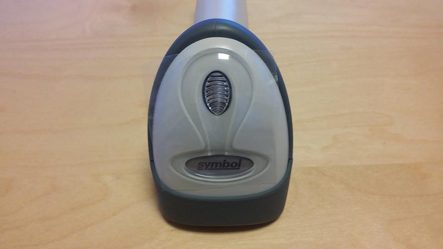 ZEBRA/Motorola Symbol LS2208 Handheld Barcode Scanner, Includes Stand and USB Cord (White)