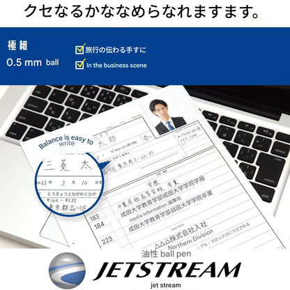 Uni Jetstream Multi Function Pen, 4 Color Ballpoint Pen,Light Pink Barrel (MSXE510005.51)