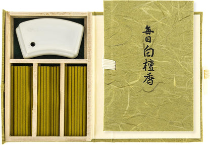 Nippon 551 Mainichi Byakudan 60 Incense Short Brown
