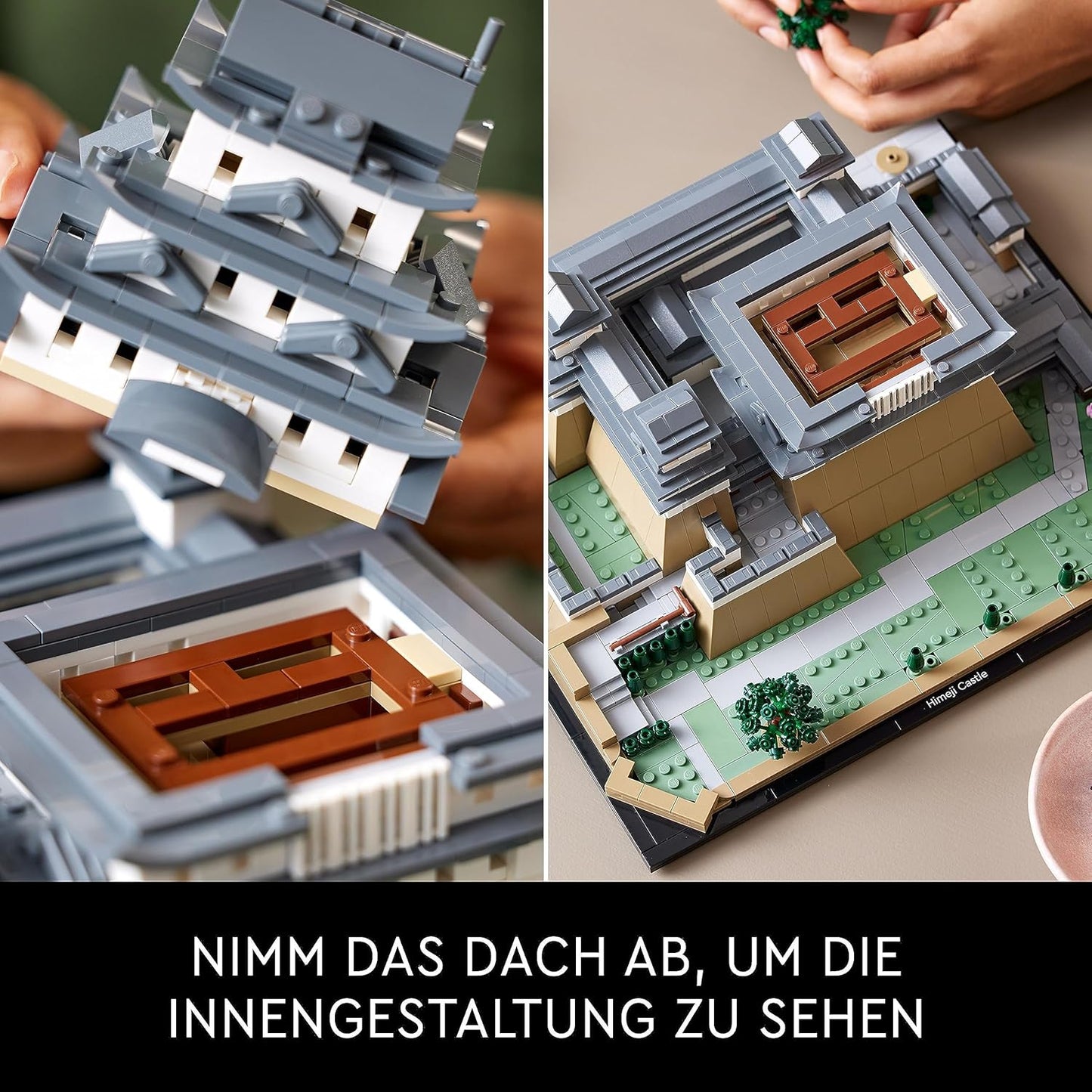 LEGO 21060 Architecture Himeji Castle, Adult Block Set to Build Castle Model, Gift Idea for Architect and Japanese Culture Fan, Includes Cherry Trees to Build